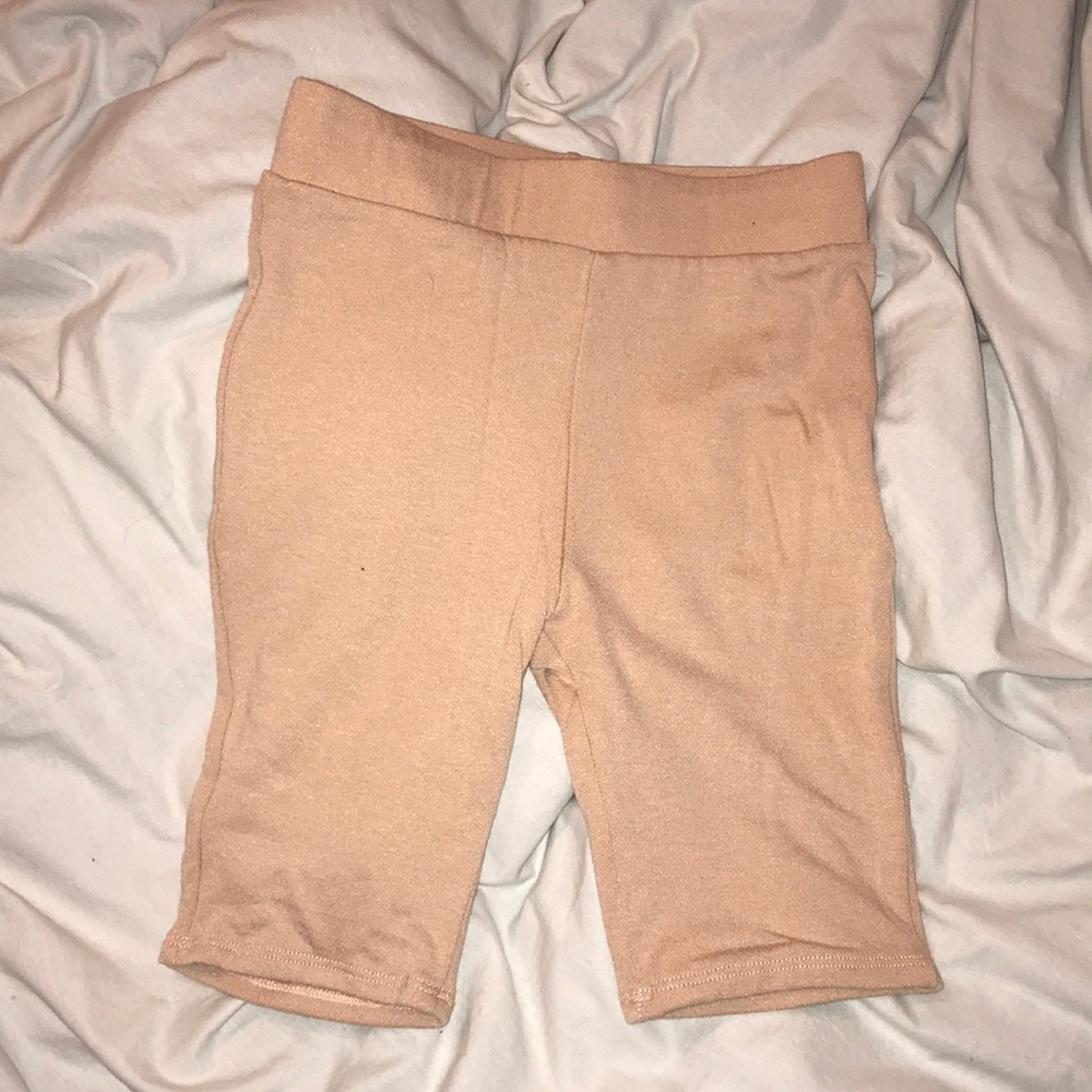 Nude biker shorts
